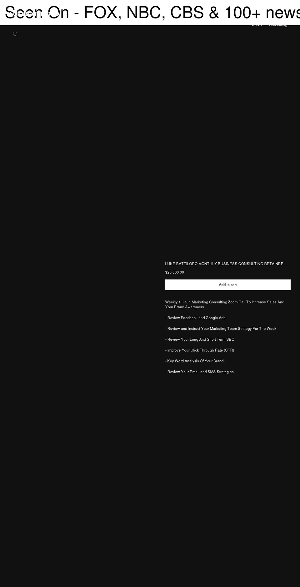 lukebattiloro.com shopify website screenshot
