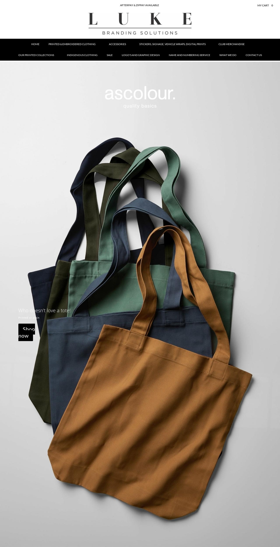 lukebrandingsolutions.com.au shopify website screenshot