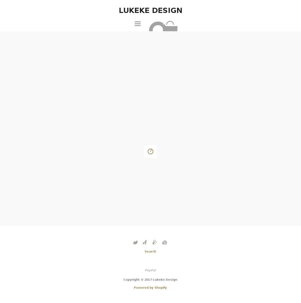 lukekedesign.com shopify website screenshot