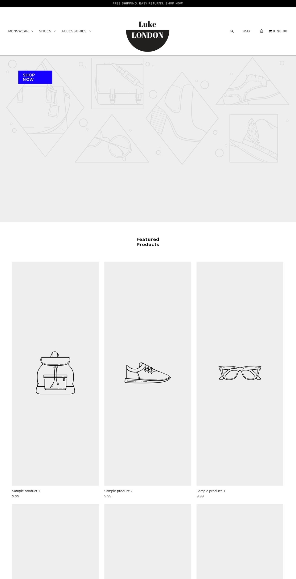 lukelondon.com — Shopify storefront screenshot