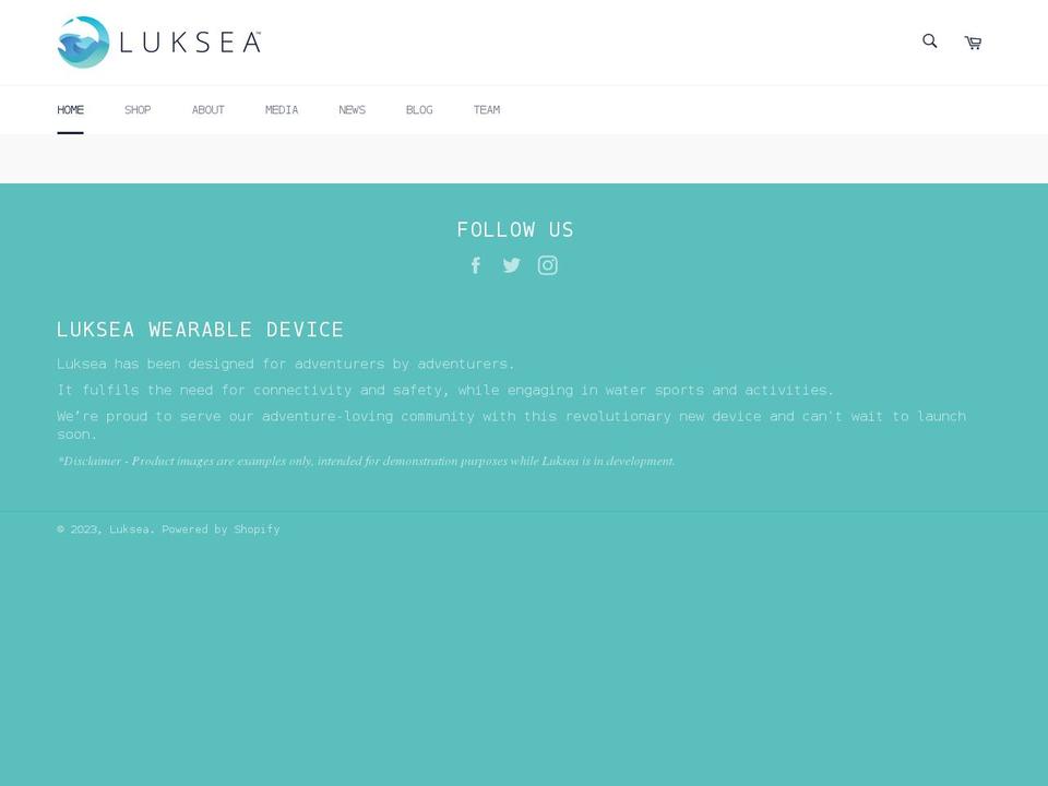 luksea.com shopify website screenshot