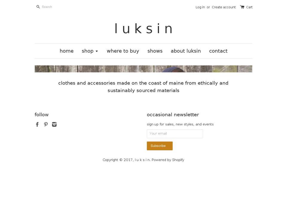 luksindesigns.com shopify website screenshot