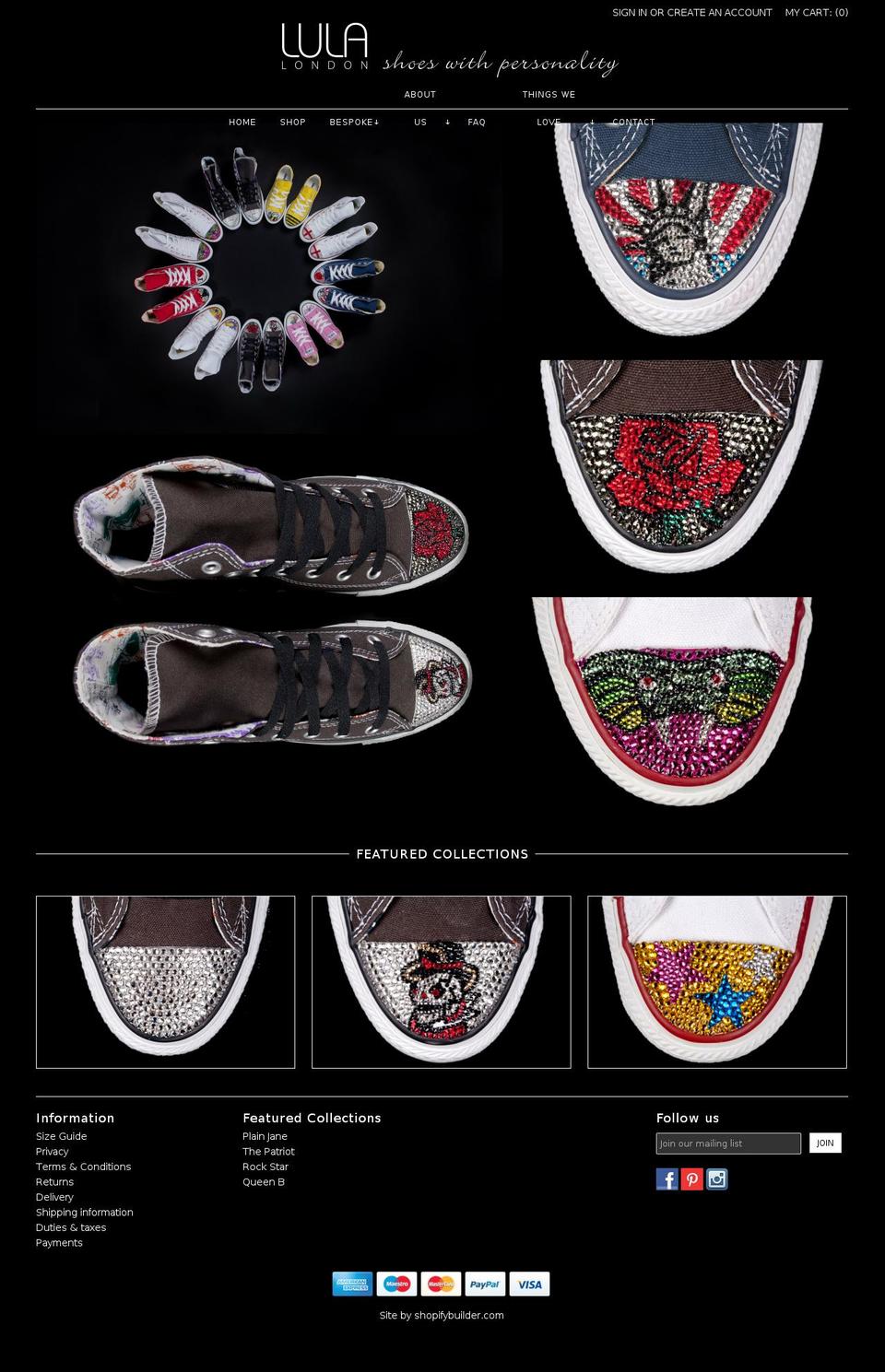 lula-london.com — Shopify storefront screenshot