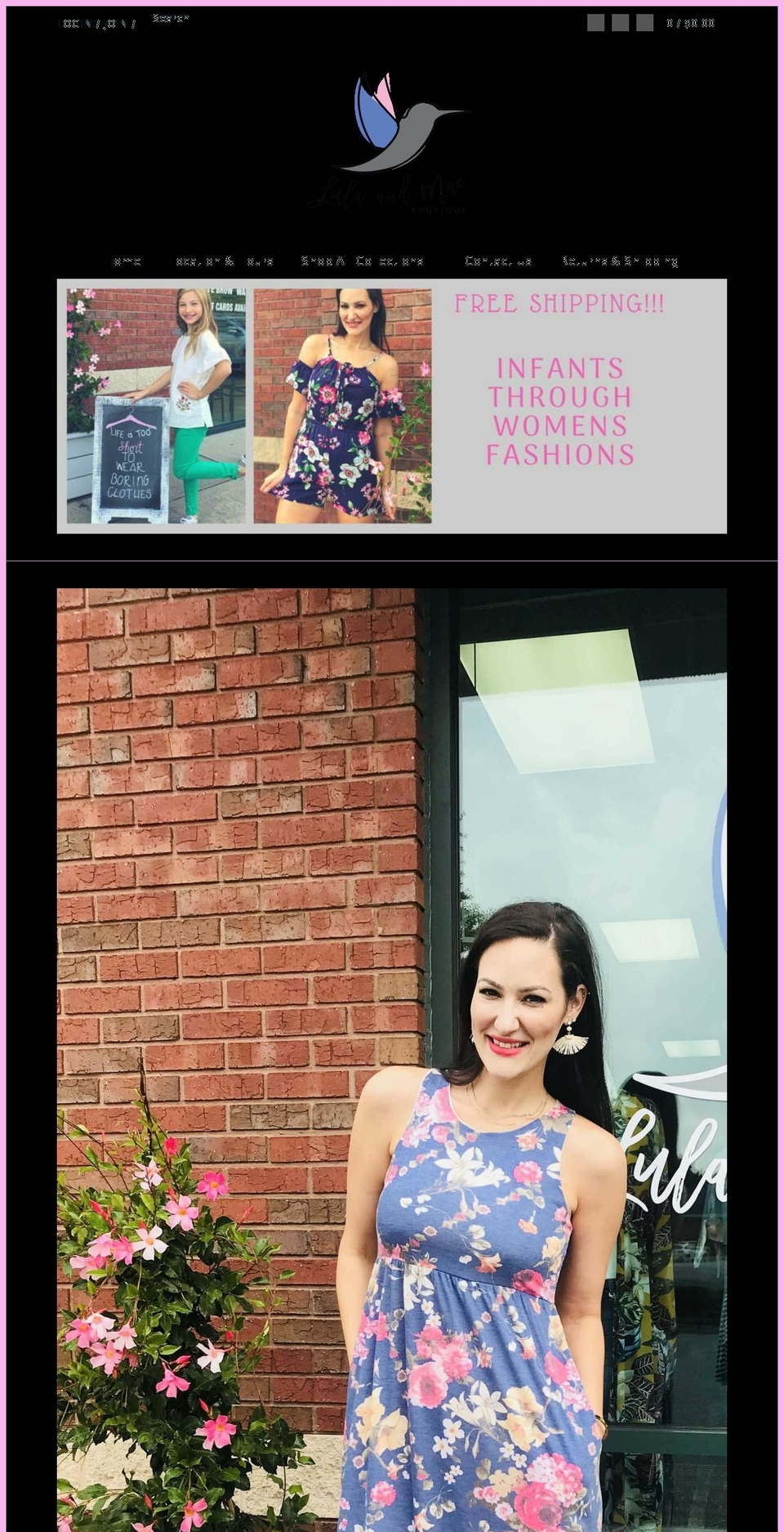 lulaandmae.com shopify website screenshot