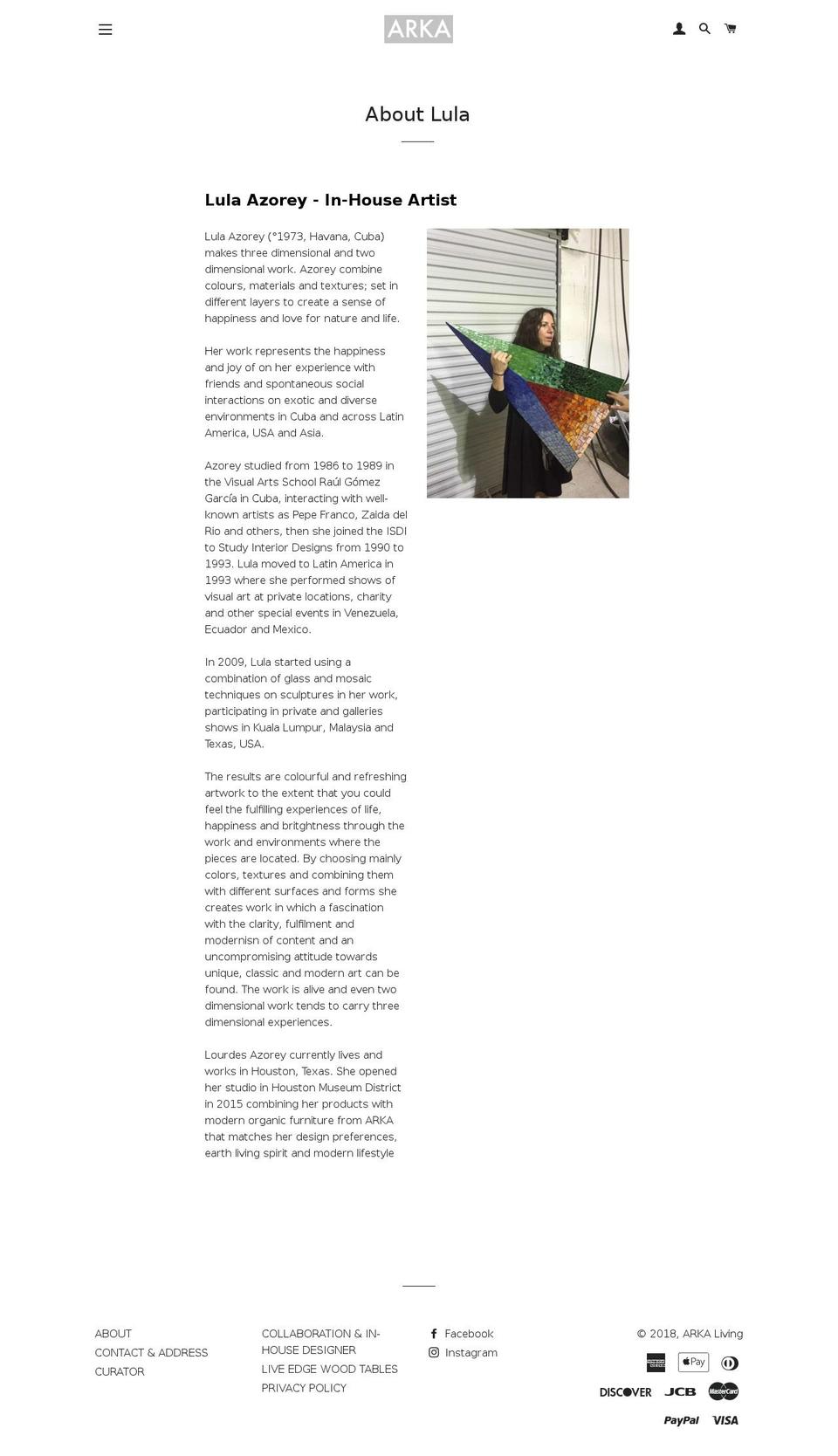 lulaazorey.com — Shopify storefront screenshot