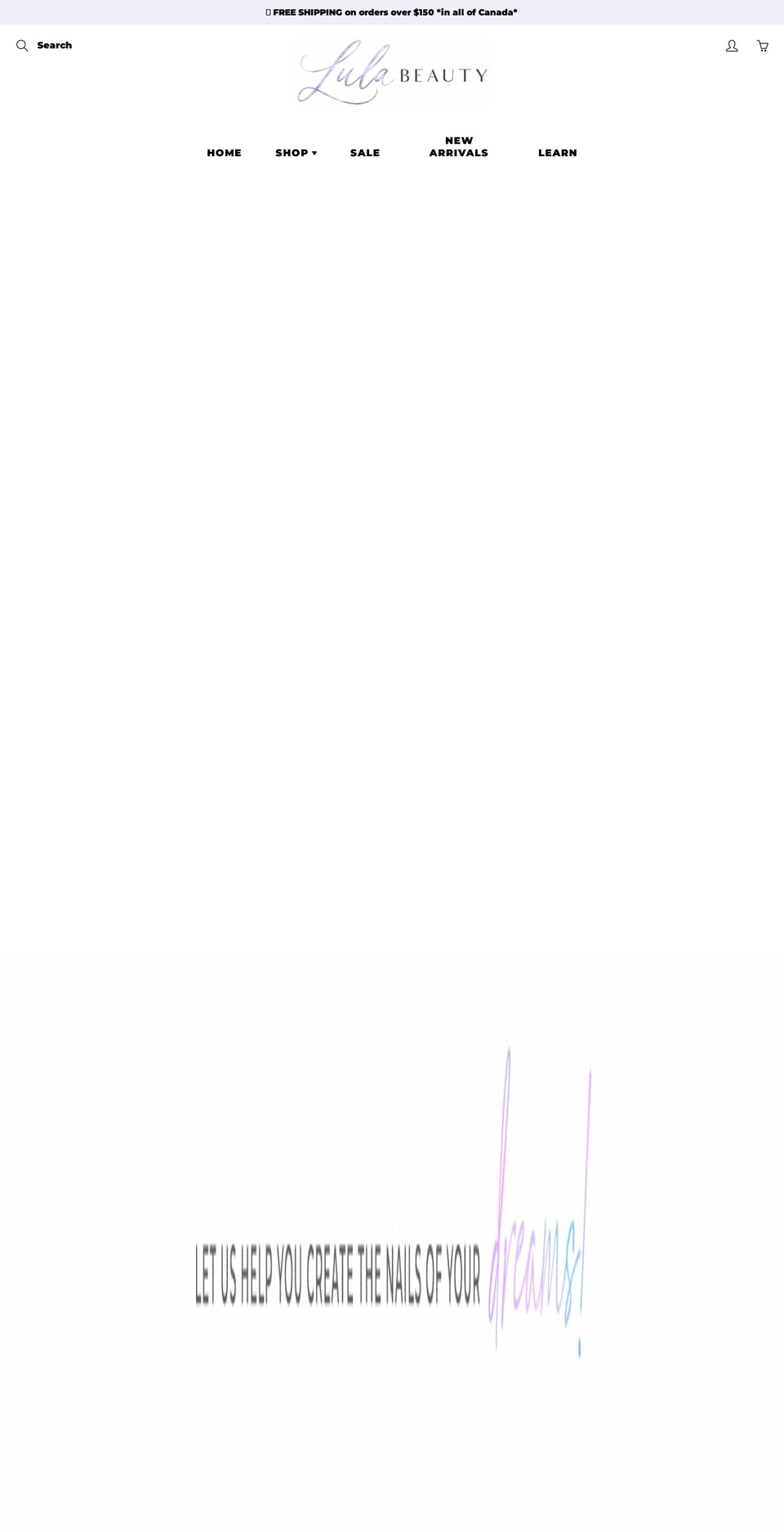 lulabeauty.com shopify website screenshot