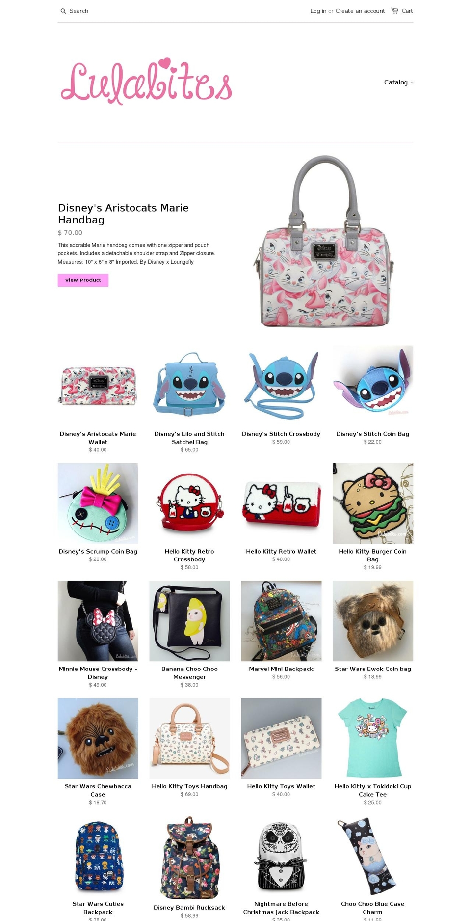 lulabites.com shopify website screenshot