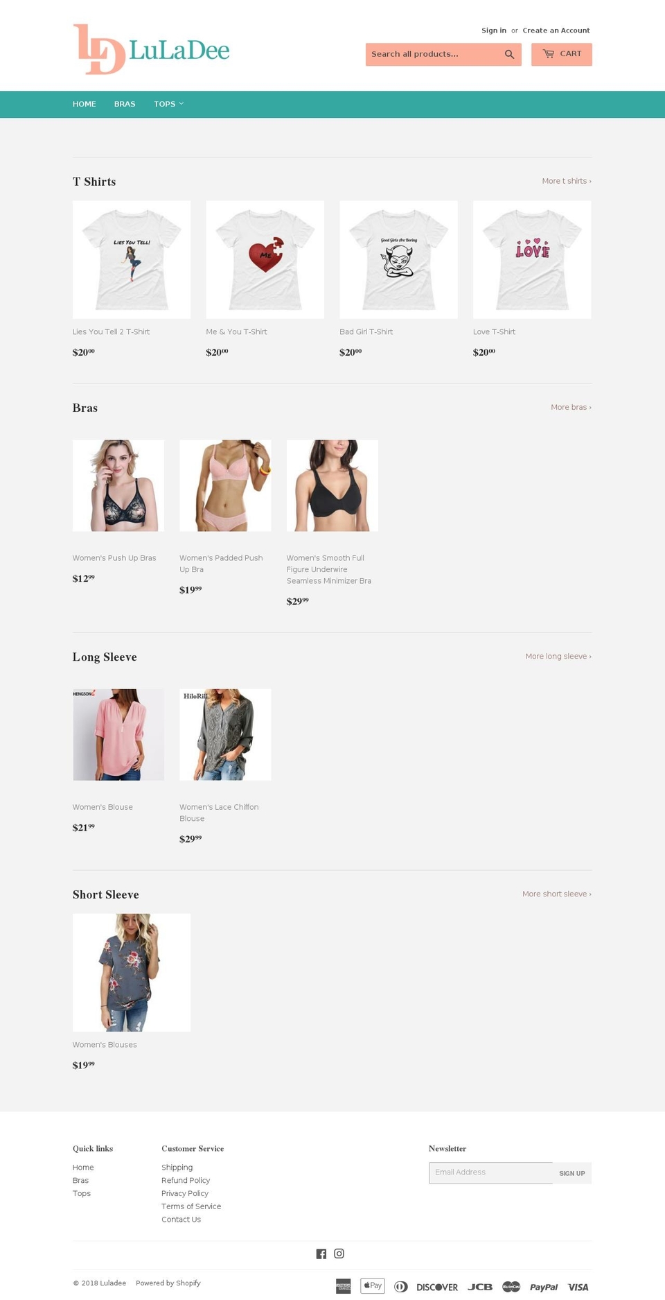 luladee.com — Shopify storefront screenshot