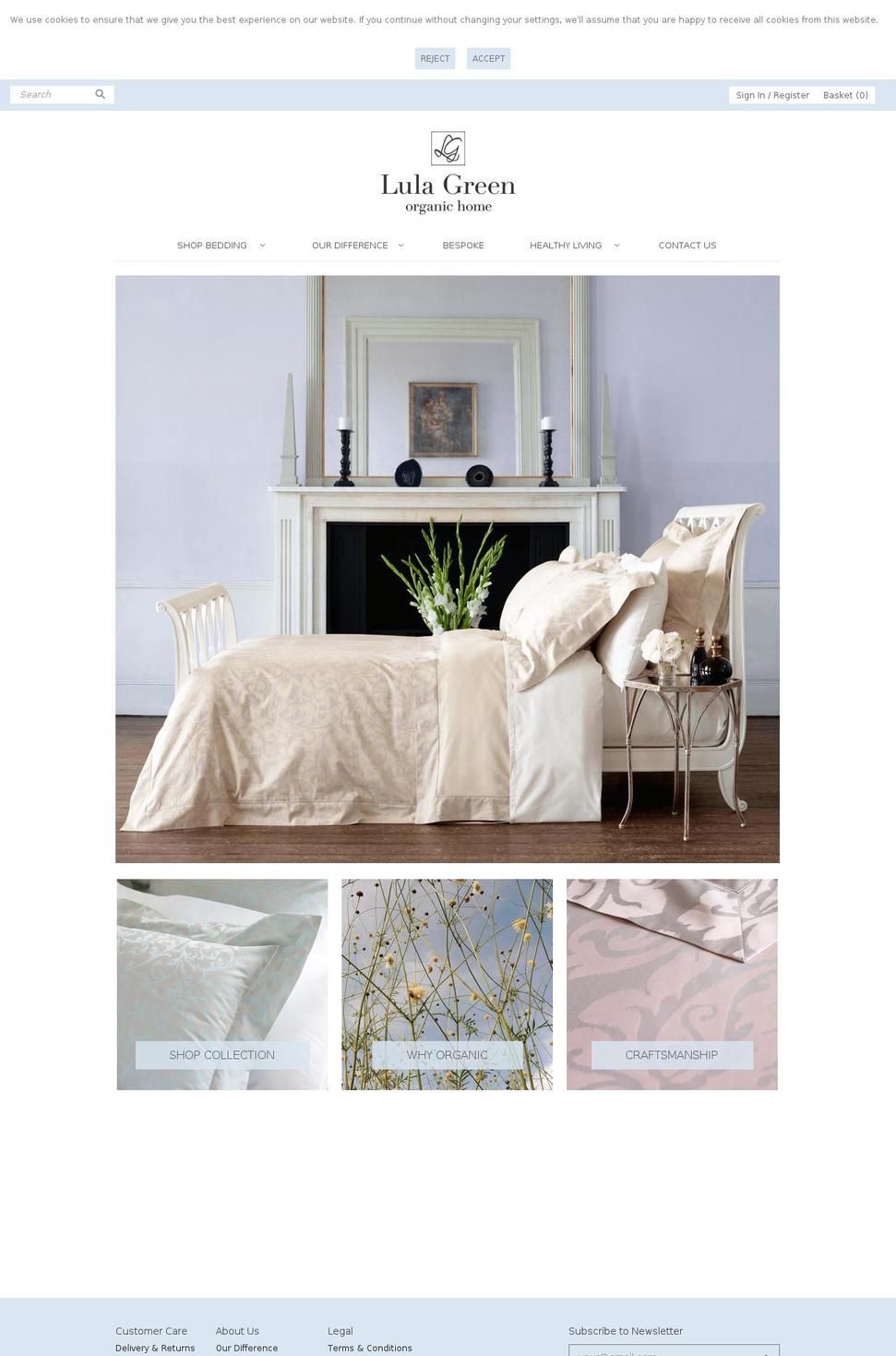 lulagreen.com shopify website screenshot
