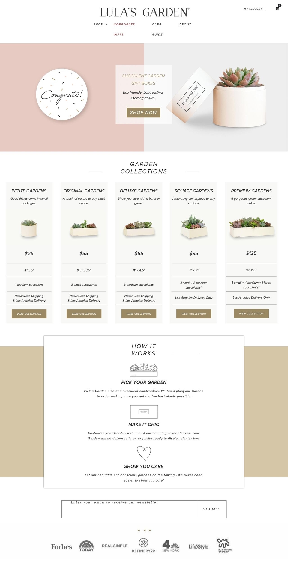 lulas-garden.myshopify.com shopify website screenshot