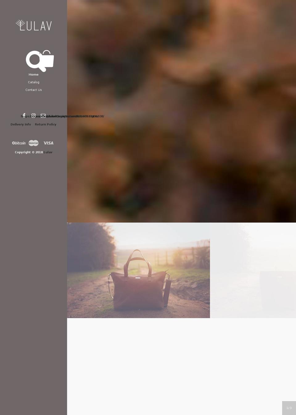 lulavdesigns.com — Shopify storefront screenshot