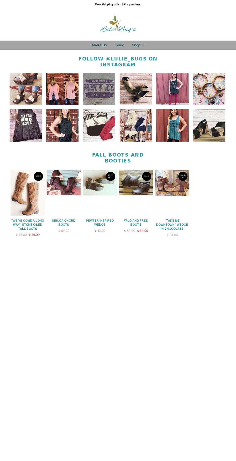 luliebugs.com shopify website screenshot