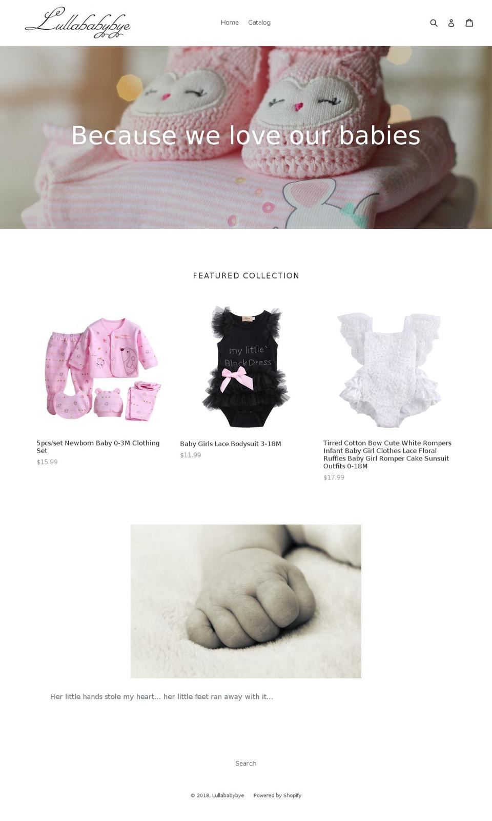 lullababybye.com — Shopify storefront screenshot