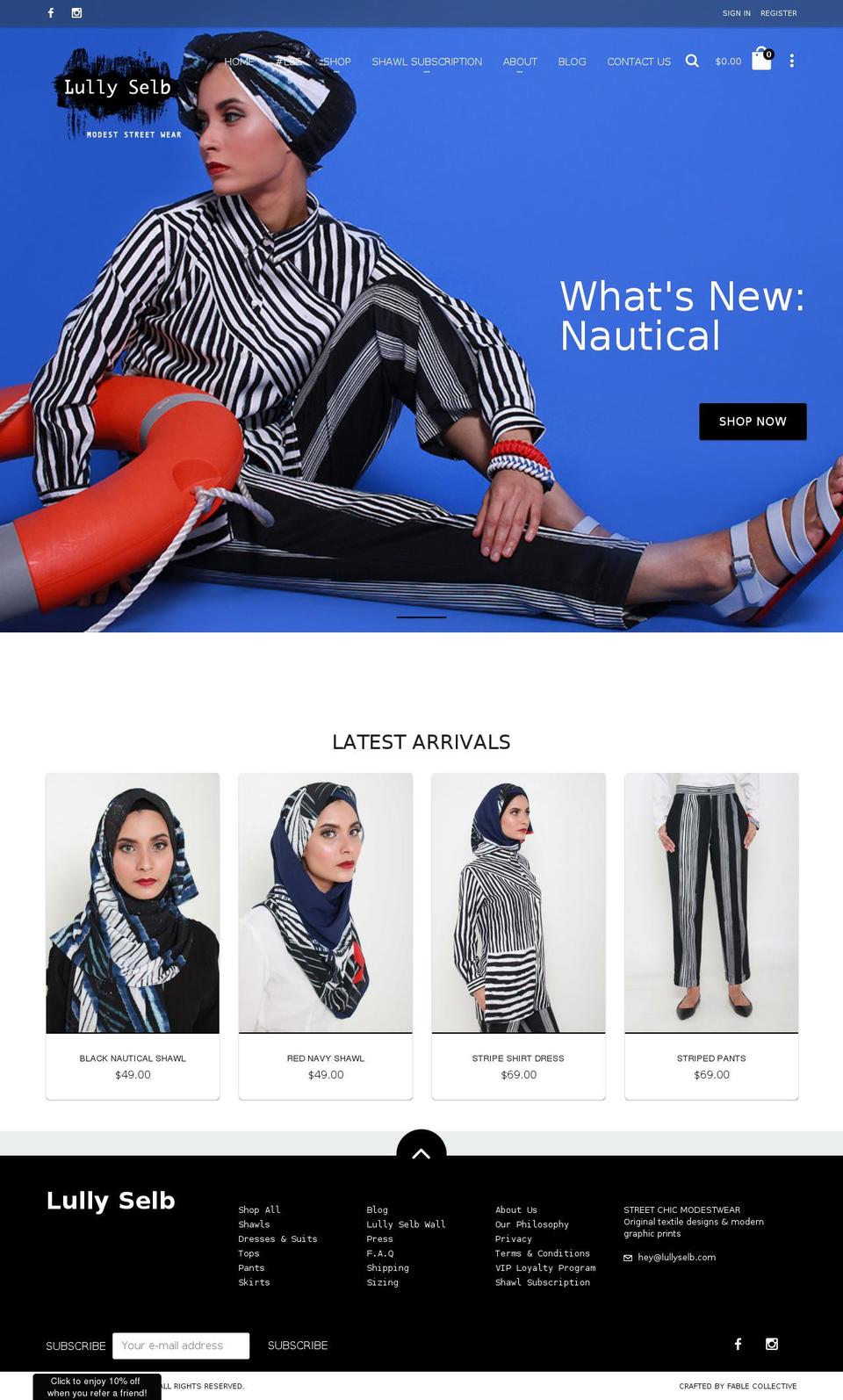 lullyselb.com shopify website screenshot