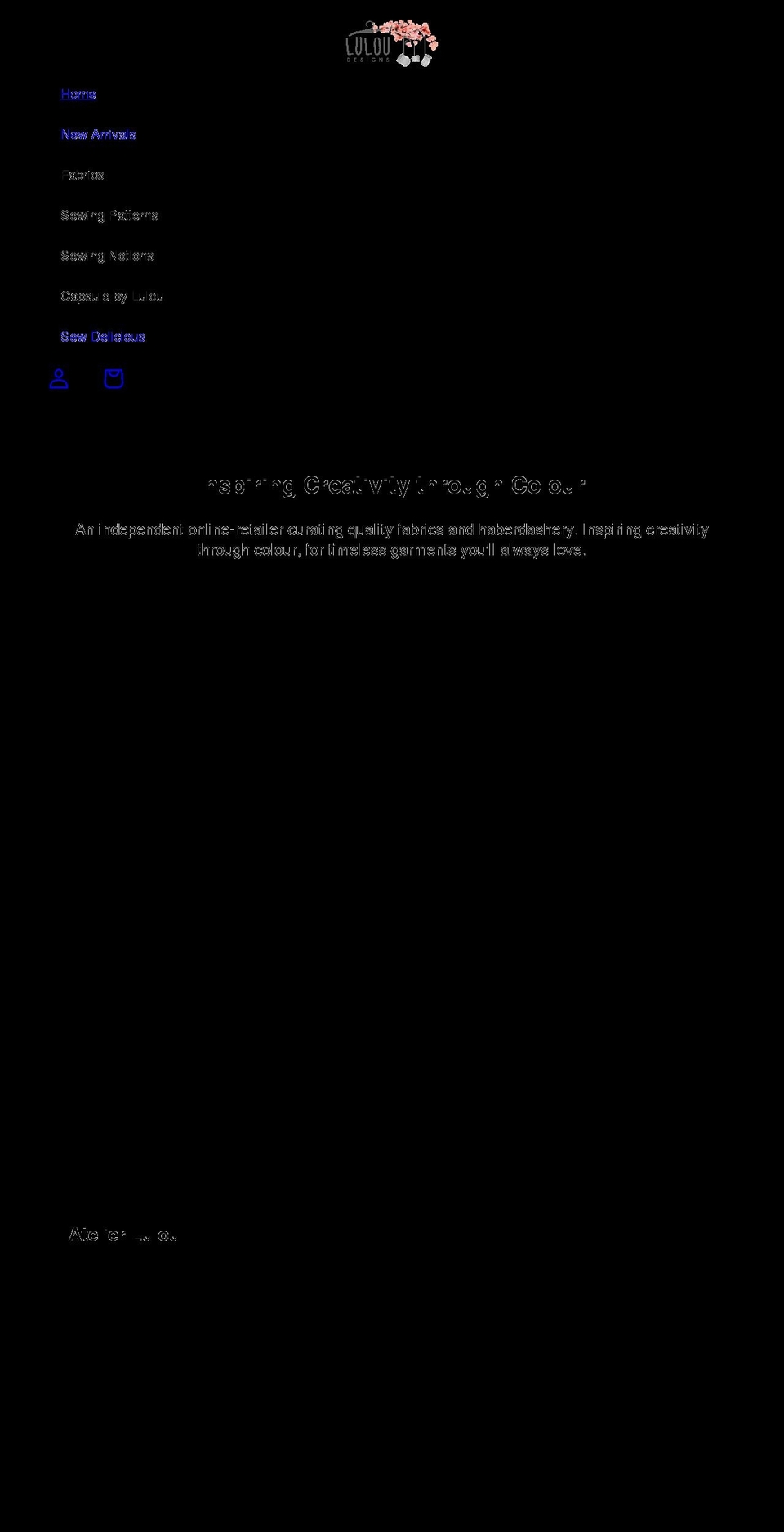 luloudesigns.co.uk shopify website screenshot