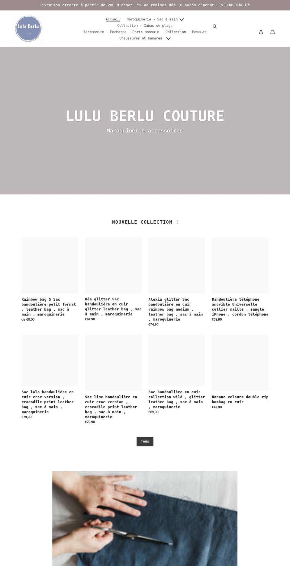 lulu-berlu-couture.com shopify website screenshot