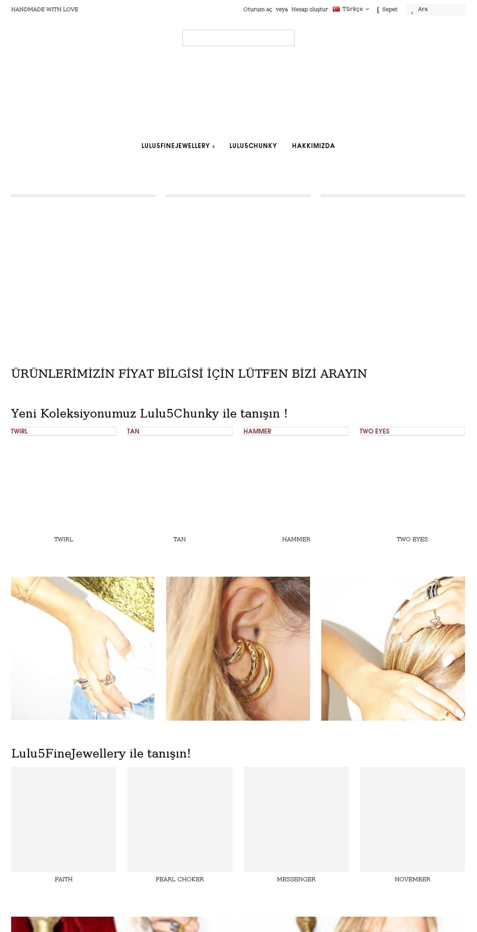 lulu5finejewellery.com shopify website screenshot