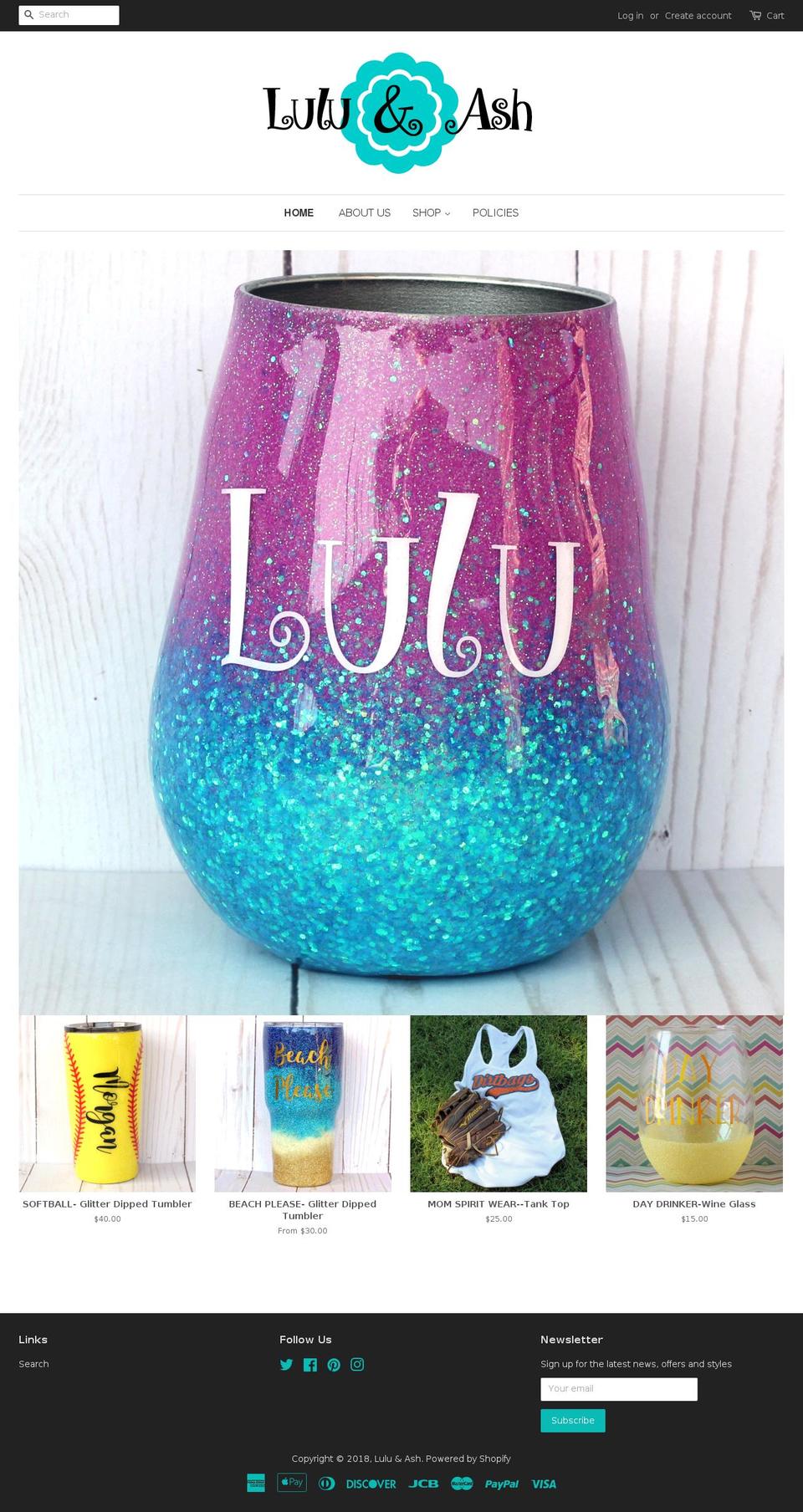 luluandash.com — Shopify storefront screenshot