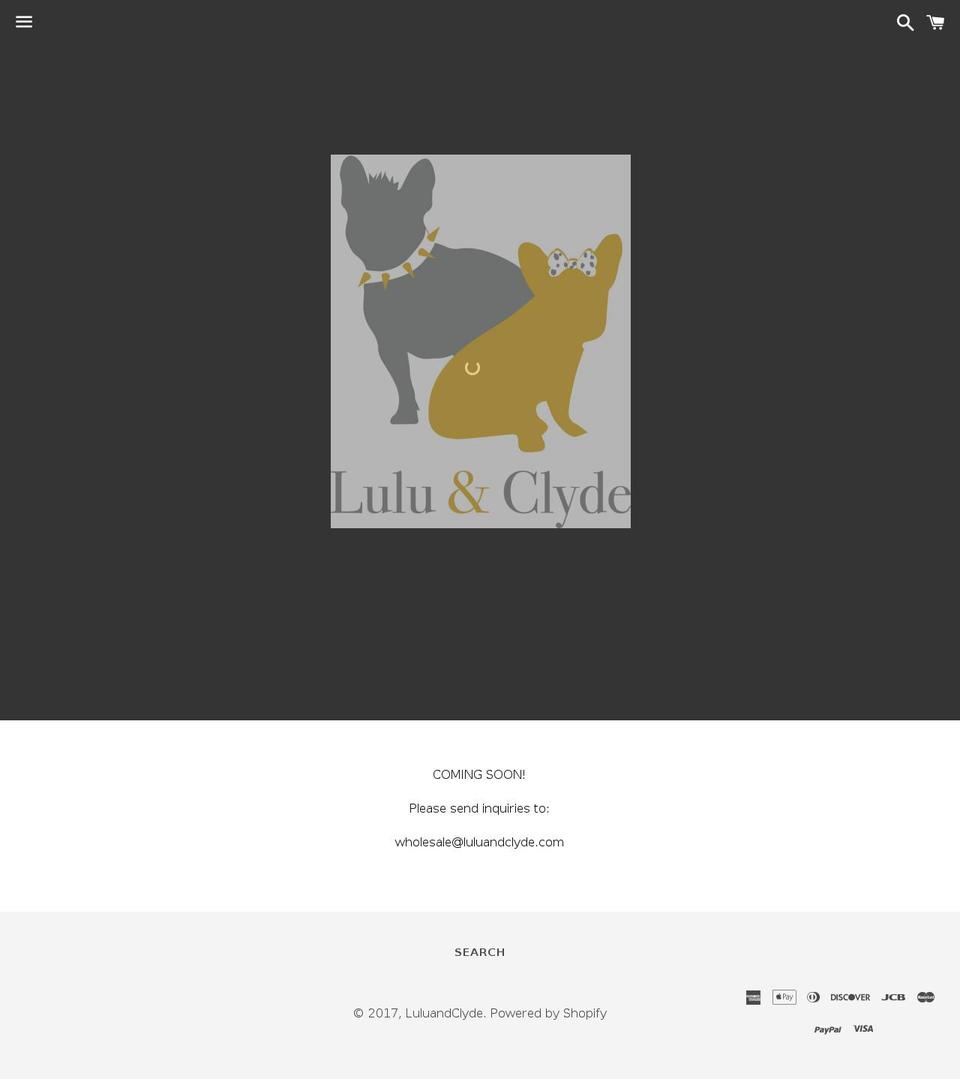 luluandclyde.com shopify website screenshot