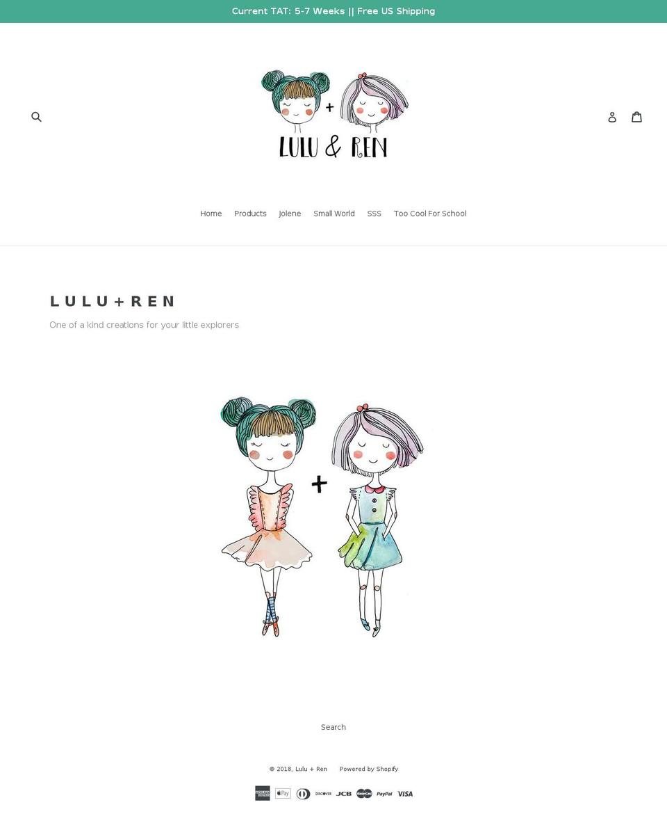 luluandren.com — Shopify storefront screenshot