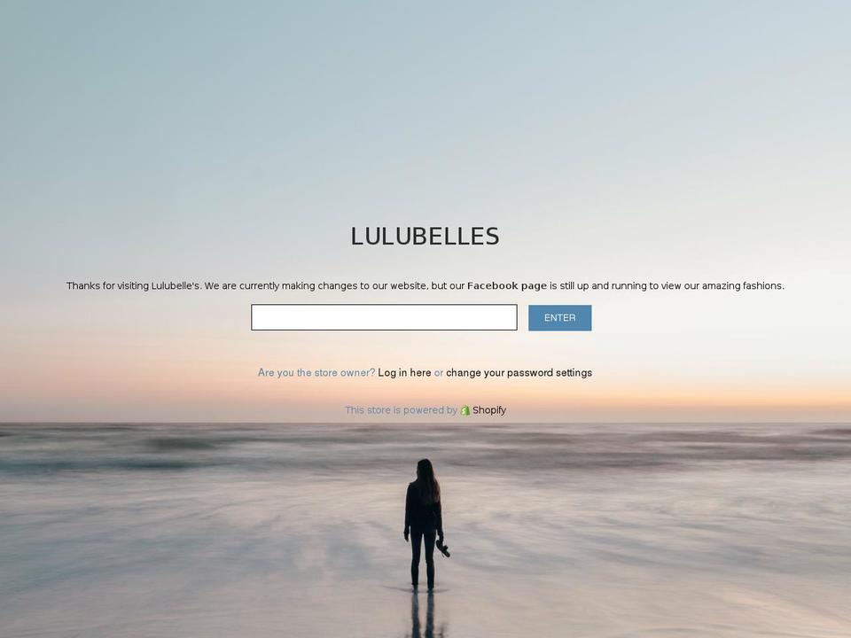 lulubelles.com.au shopify website screenshot