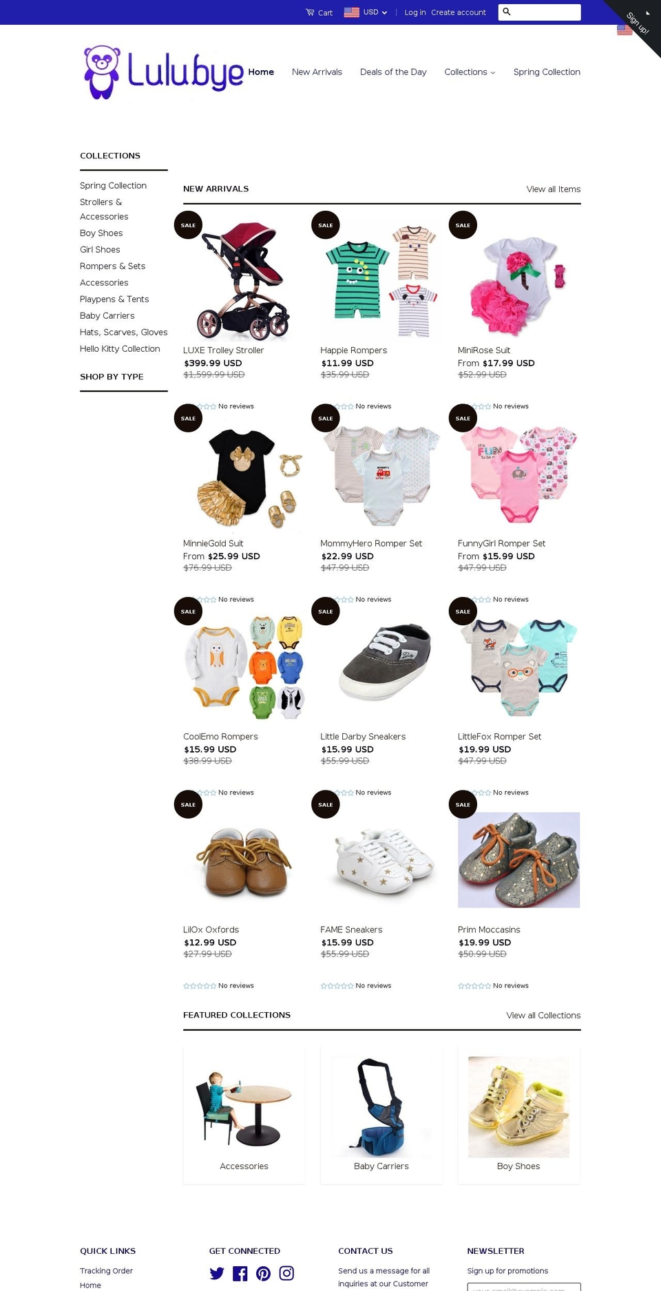 lulubye.com shopify website screenshot