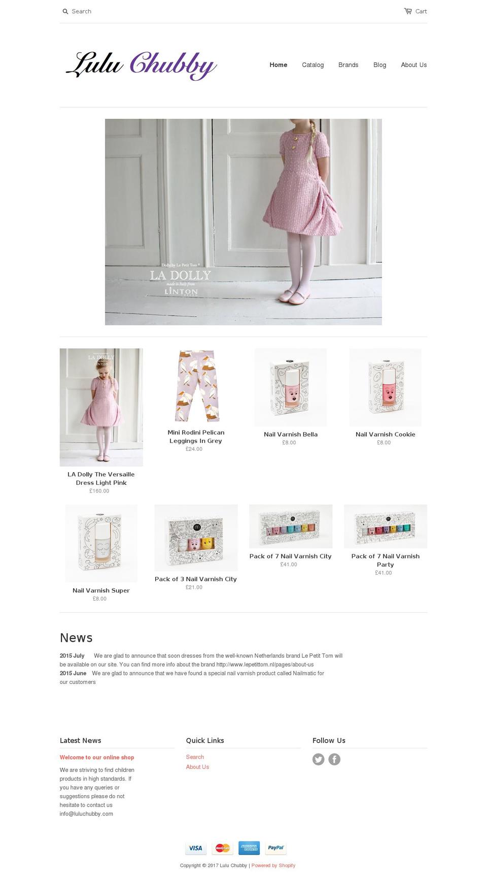 luluchubby.com shopify website screenshot