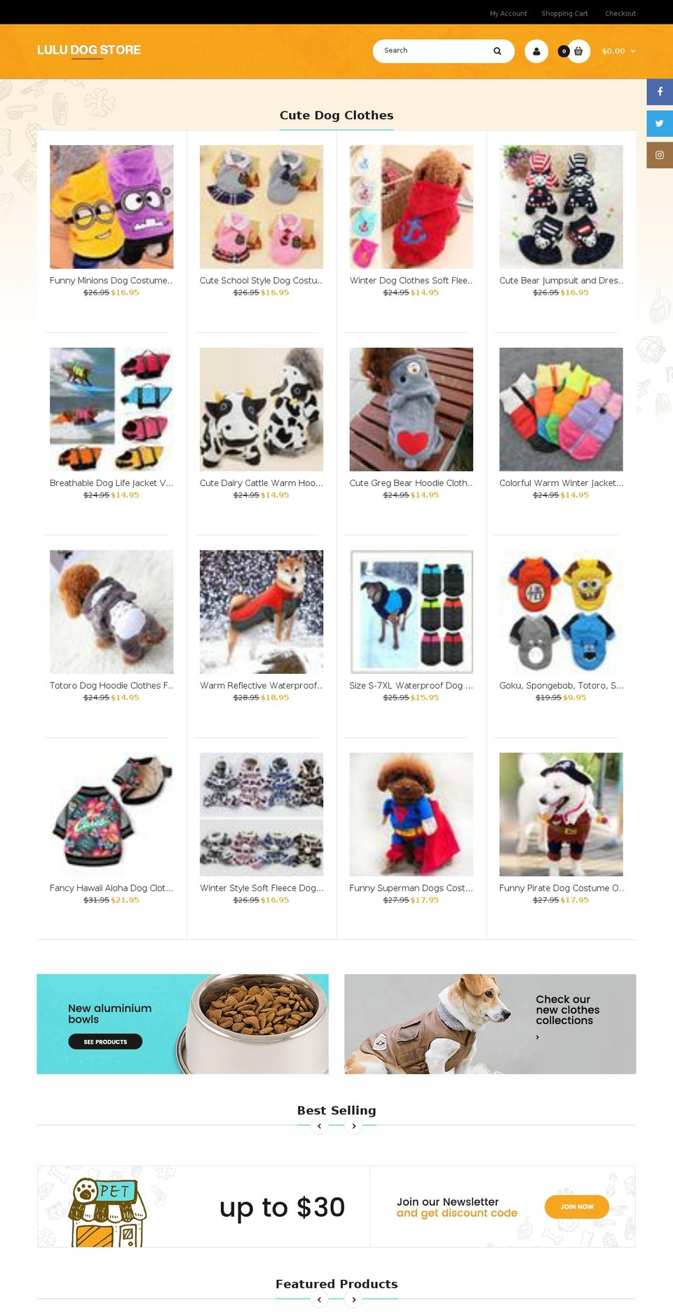 Fastor Petshop Shopify theme site example luludogstore.com