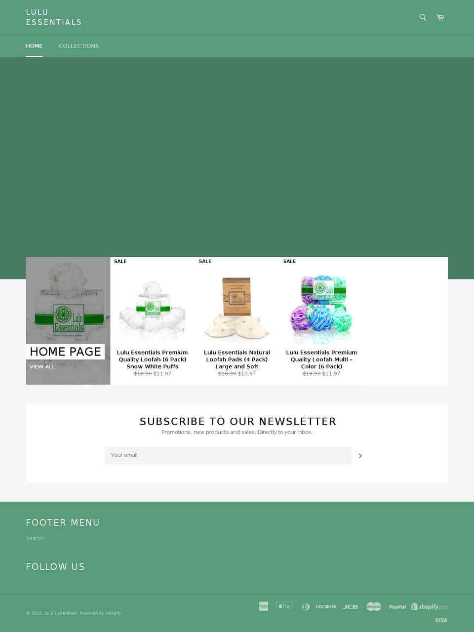 luluessentials.com — Shopify storefront screenshot