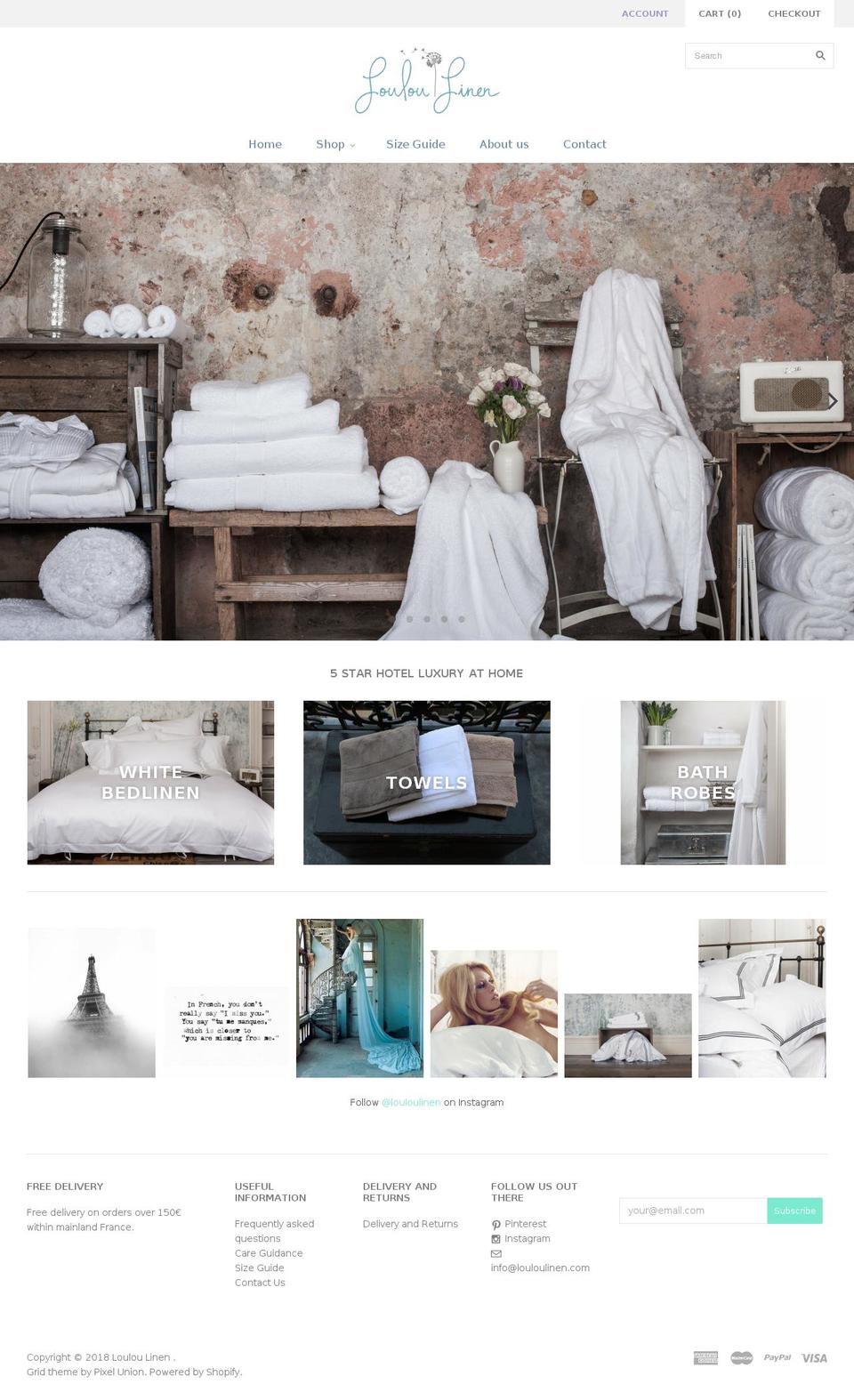 lululinen.com — Shopify storefront screenshot