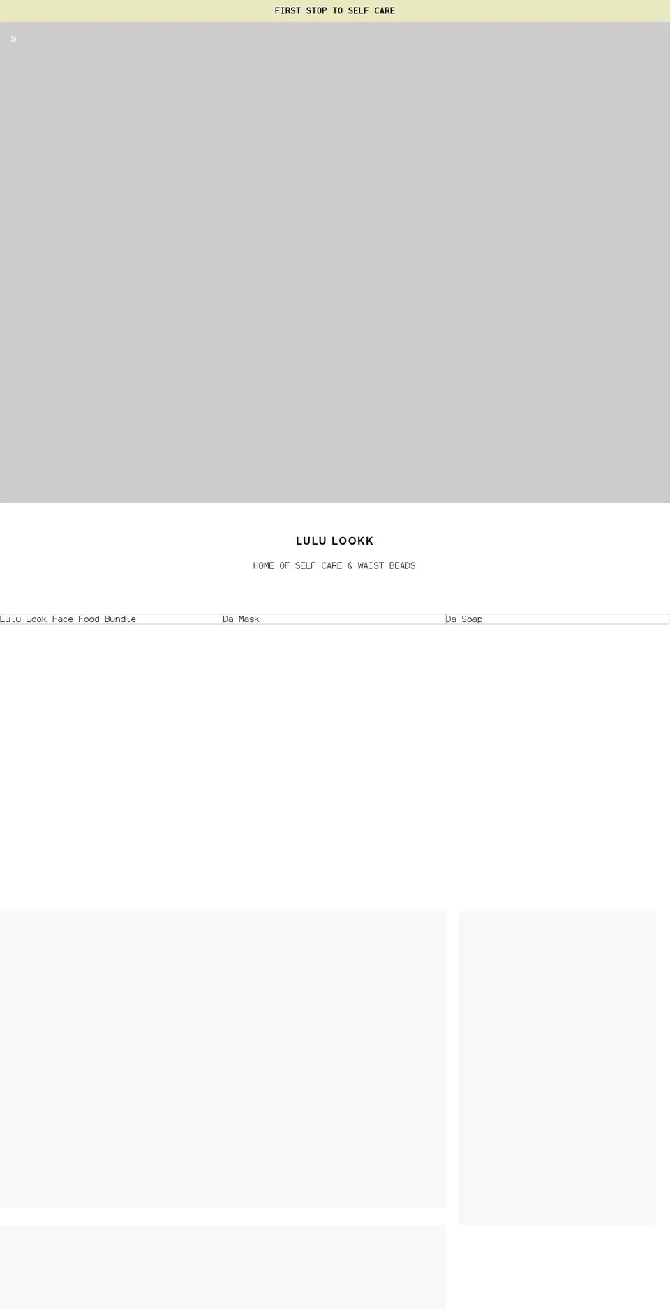 lululookk.com shopify website screenshot