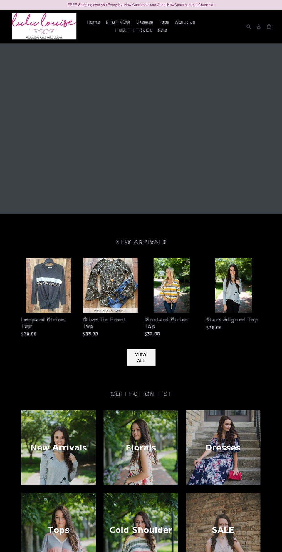 lululouiseboutique.com — Shopify storefront screenshot