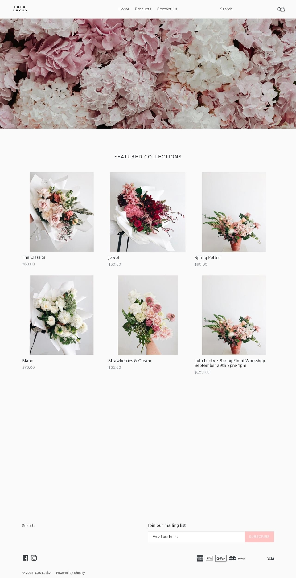 lululucky.com — Shopify storefront screenshot