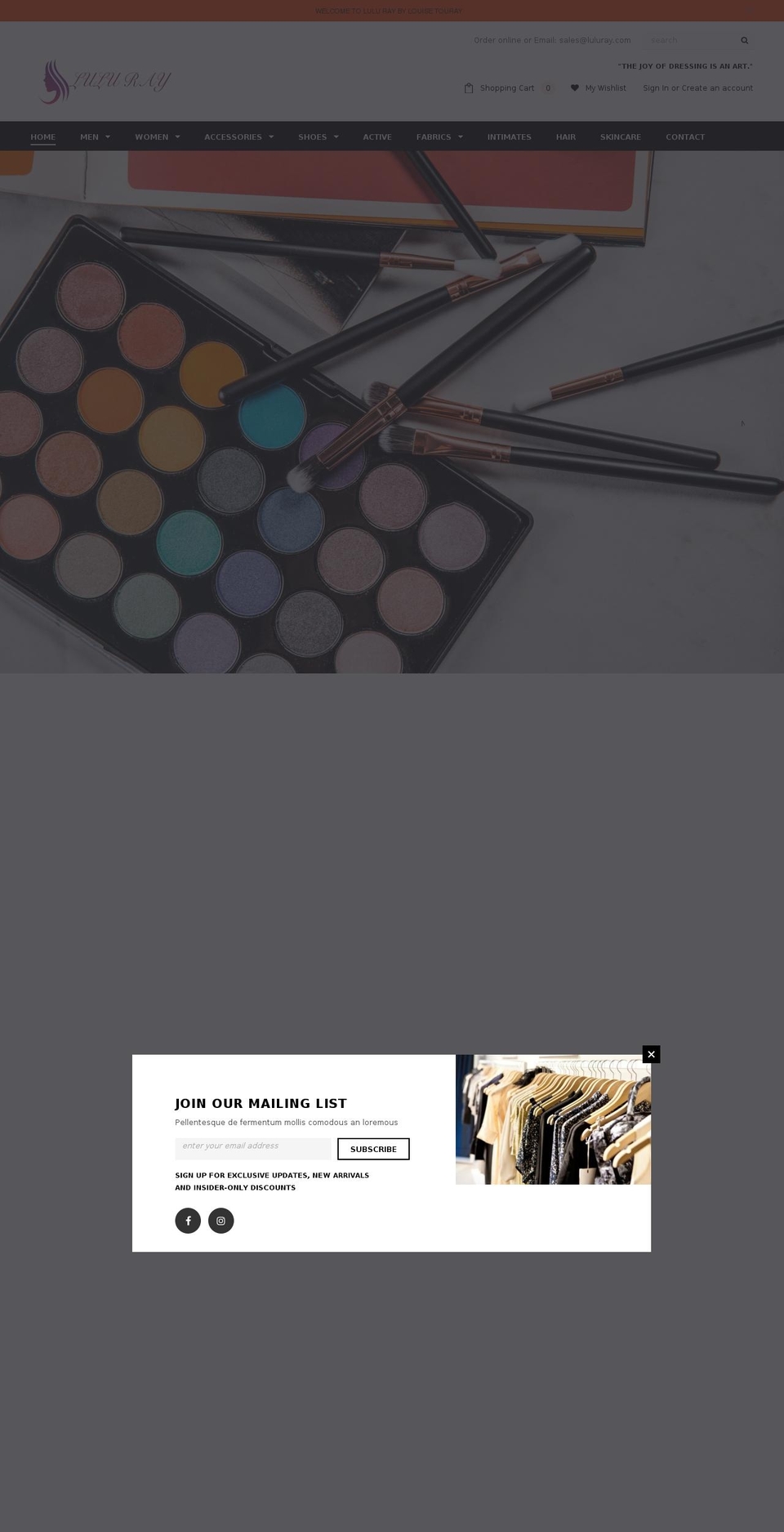 luluray.com — Shopify storefront screenshot