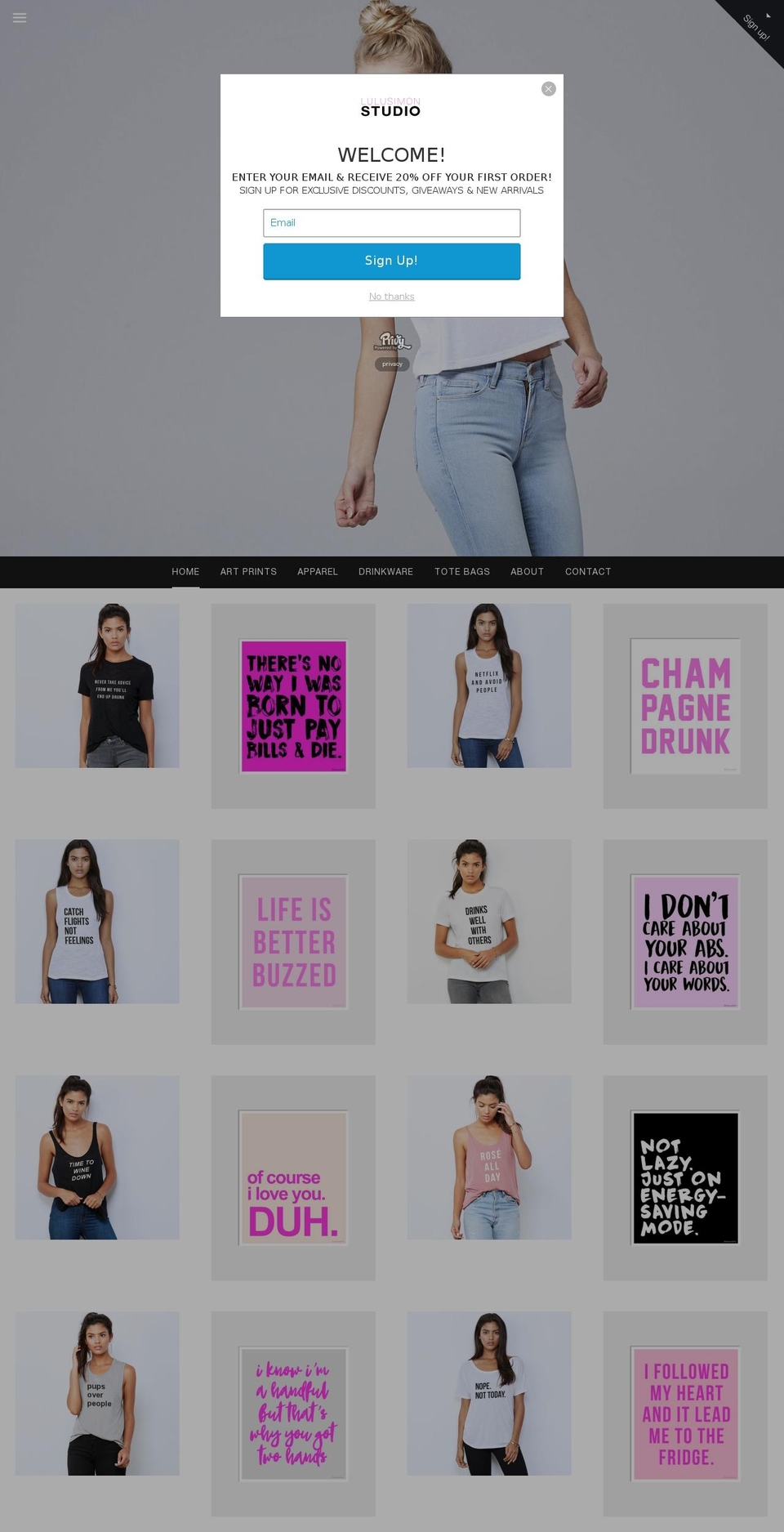 lulusimonstudio.com shopify website screenshot