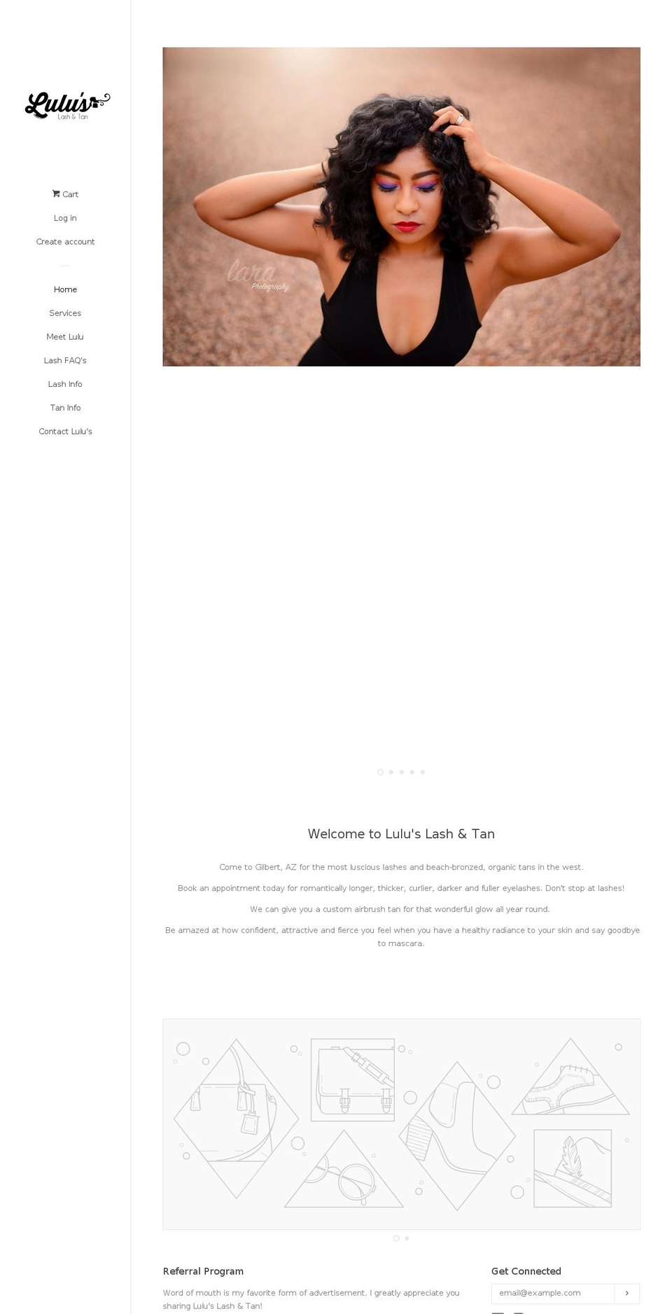 luluslashandtan.com — Shopify storefront screenshot