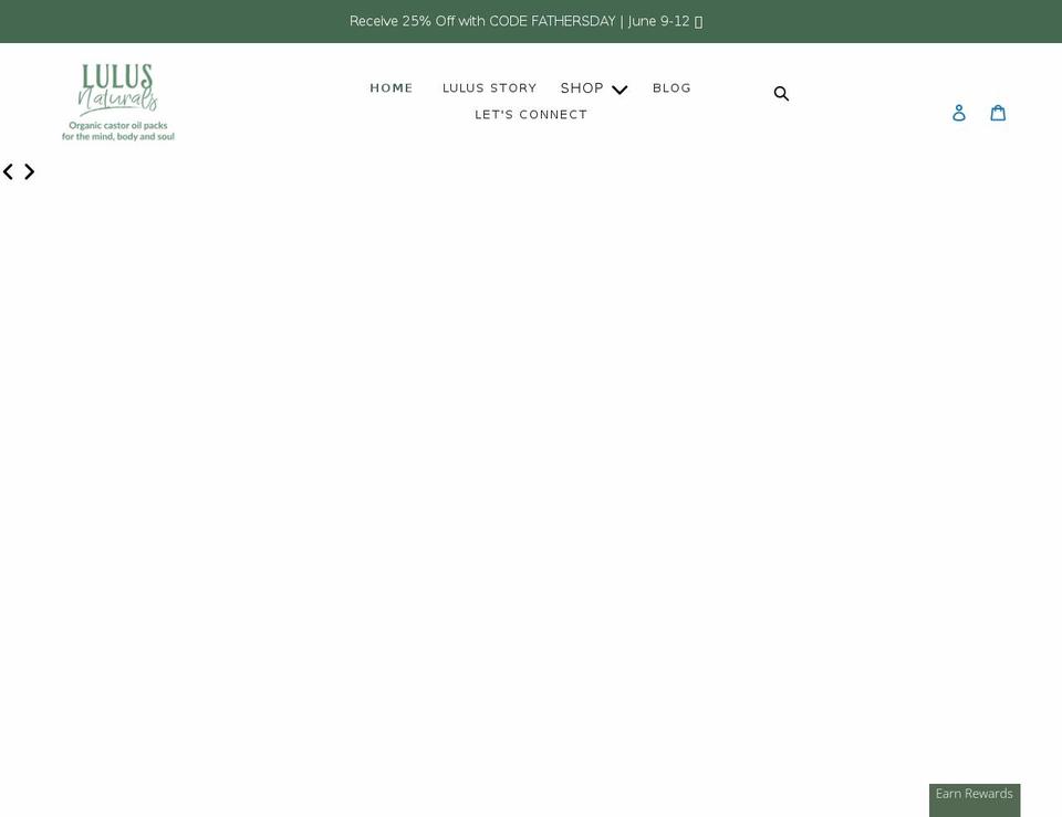 lulusnaturals.com shopify website screenshot