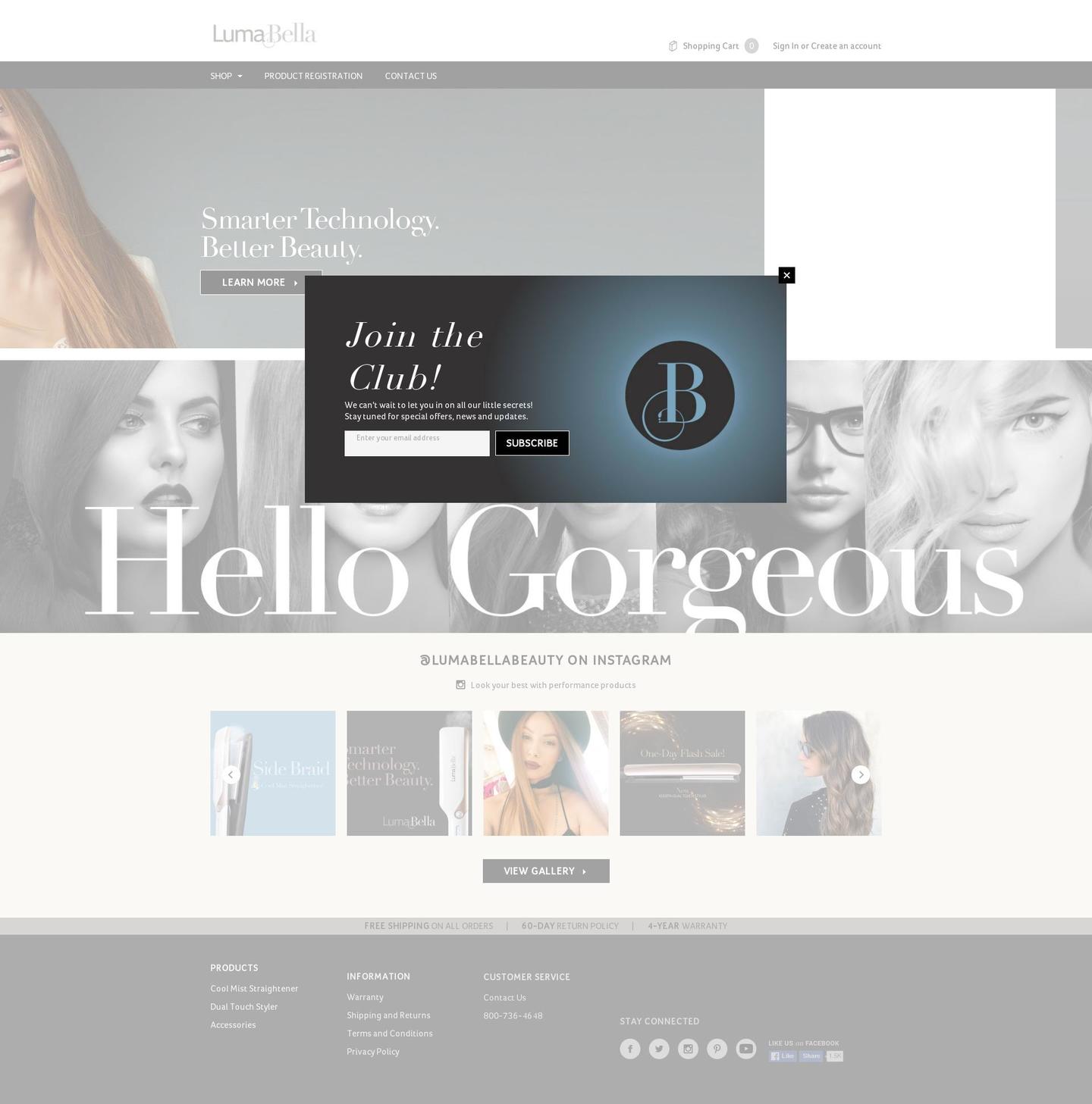 lumabella.com shopify website screenshot