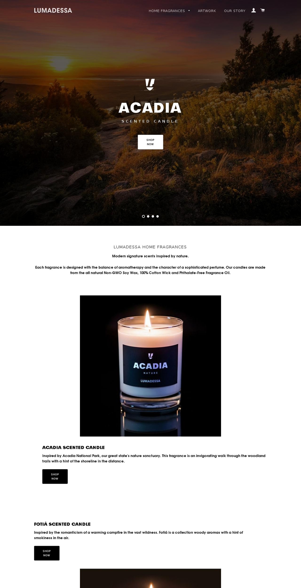 lumadesa.com shopify website screenshot