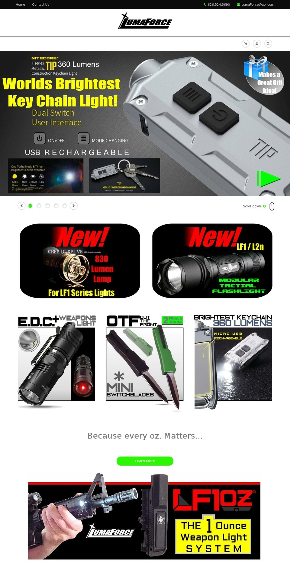 lumaforce.com shopify website screenshot