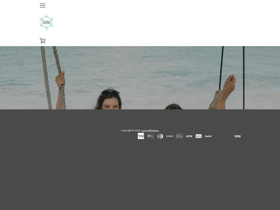 lumawhitening.com — Shopify storefront screenshot