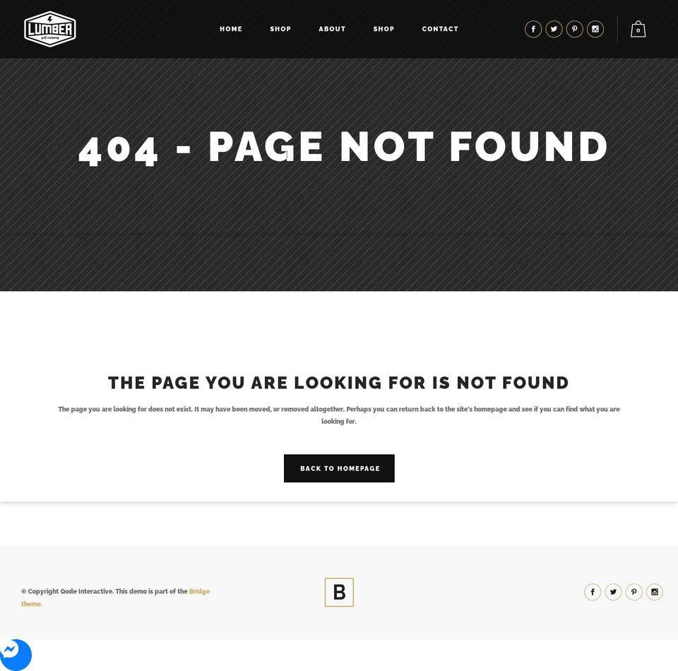 lumbergolf.com — Shopify storefront screenshot
