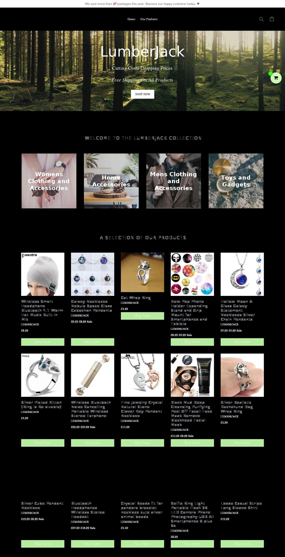 lumberjack1.com — Shopify storefront screenshot