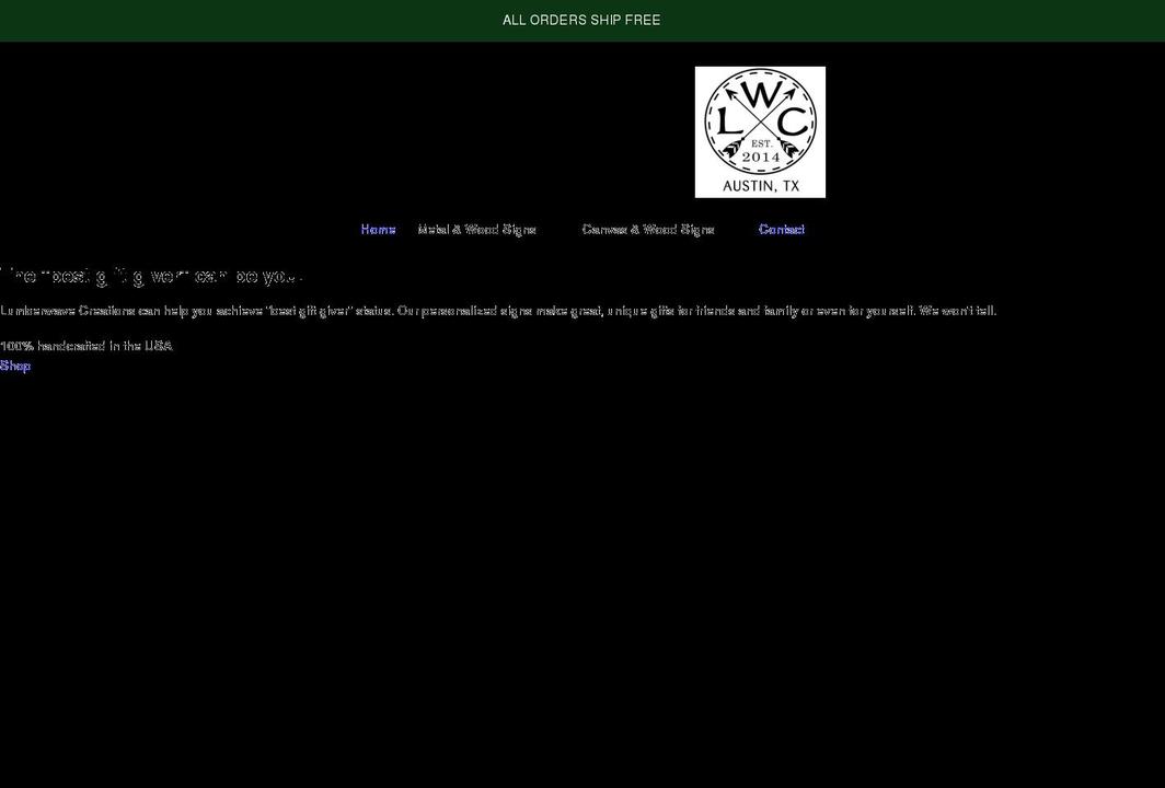 lumberwavecreations.com shopify website screenshot