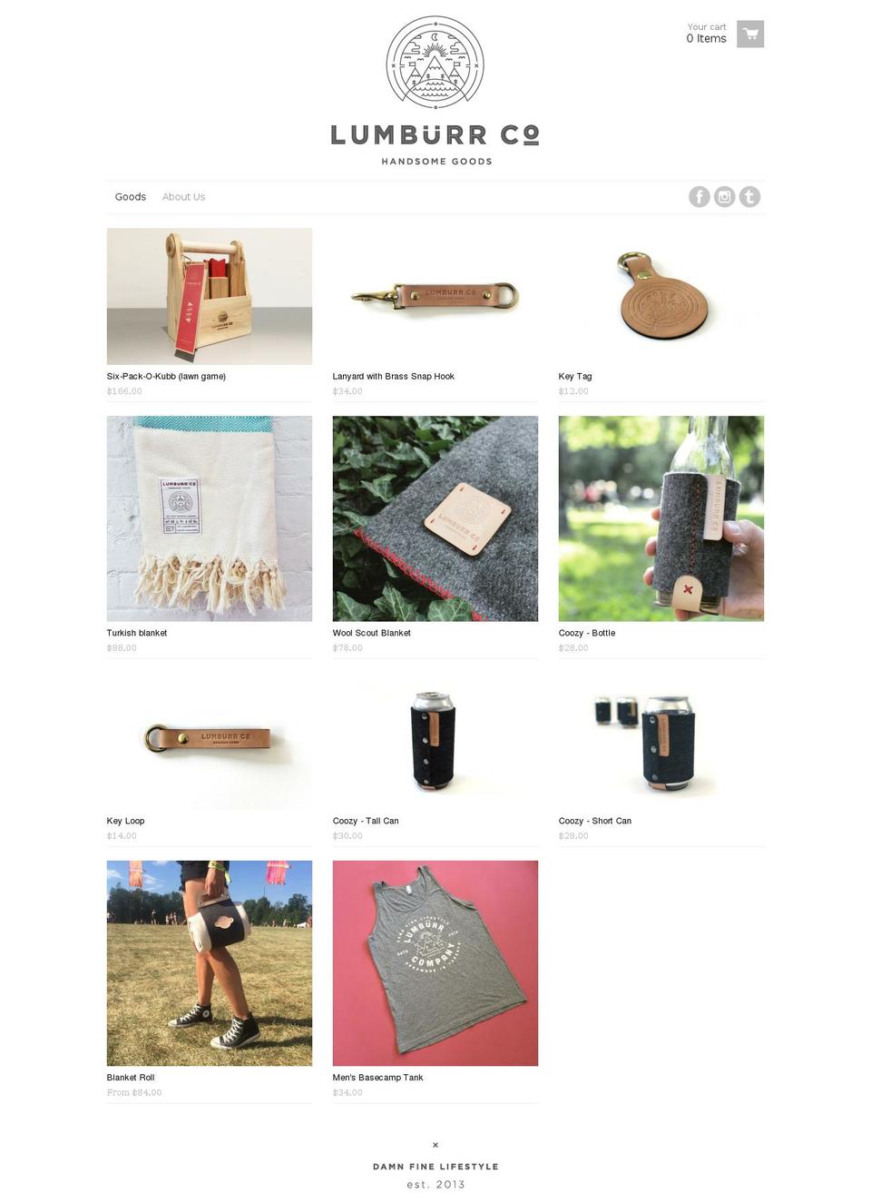 lumburr.com shopify website screenshot
