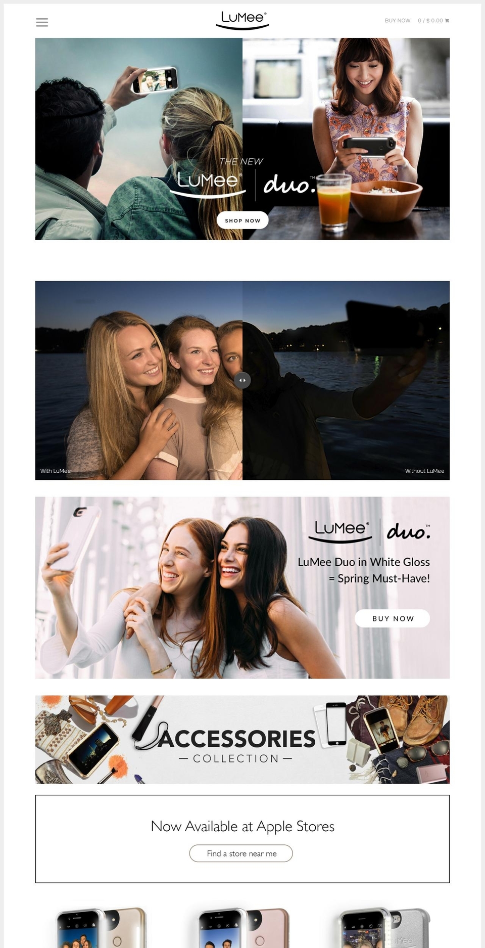 lumeecases.com shopify website screenshot