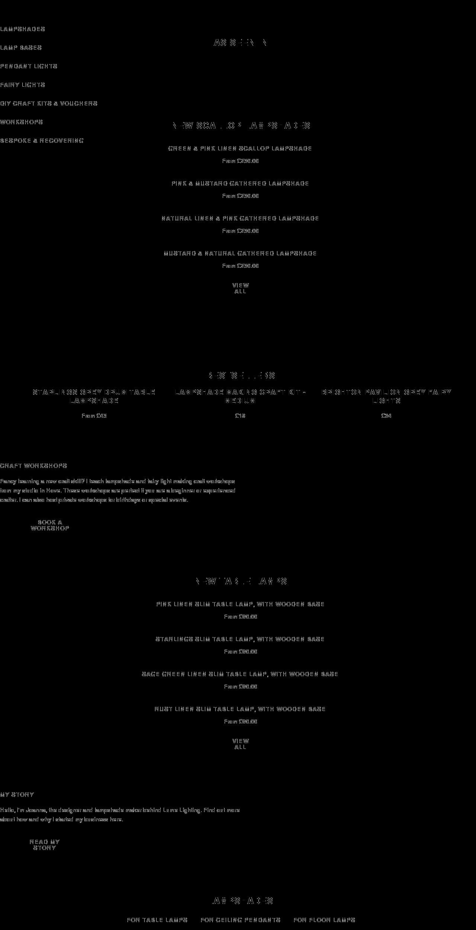 lumelighting.co.uk shopify website screenshot