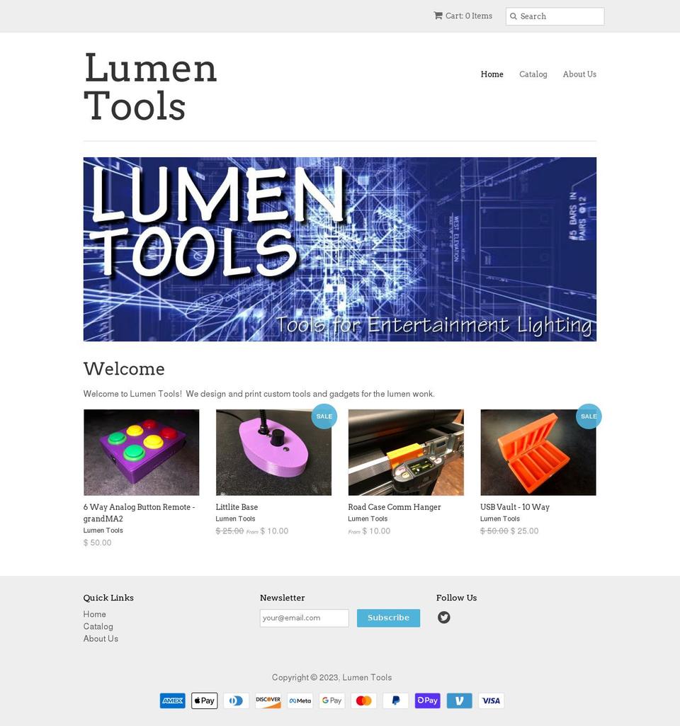 lumen.tools shopify website screenshot