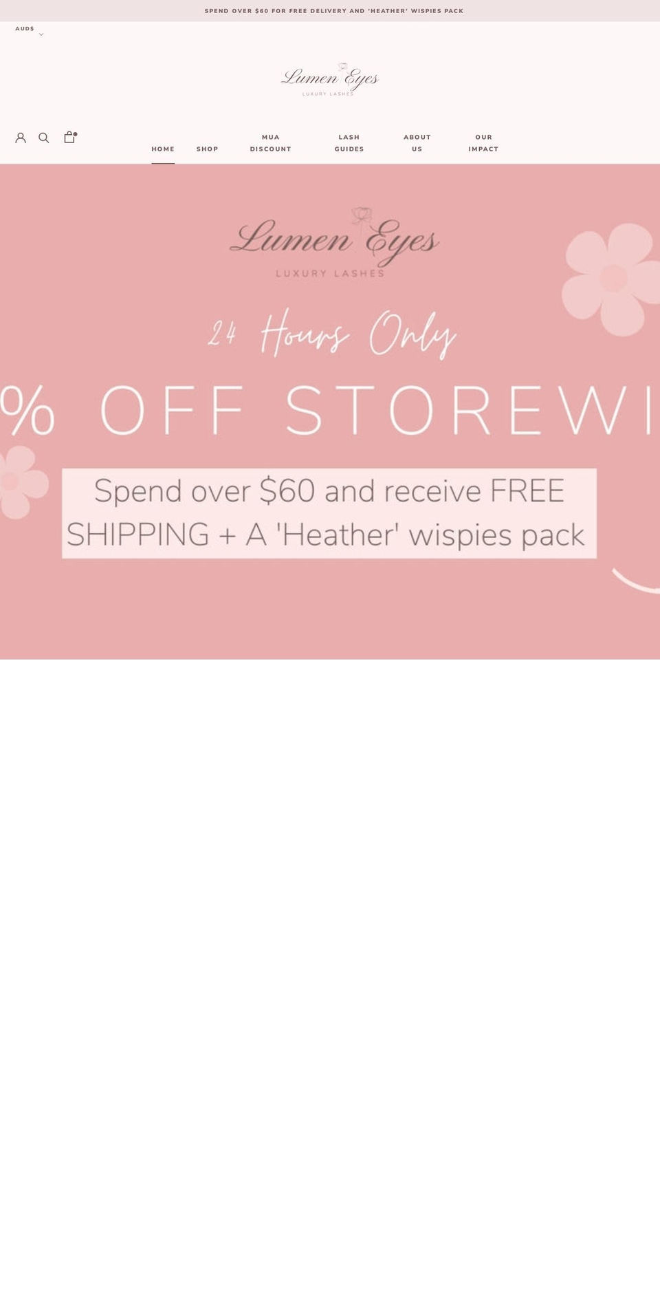 lumeneyesbeauty.com shopify website screenshot