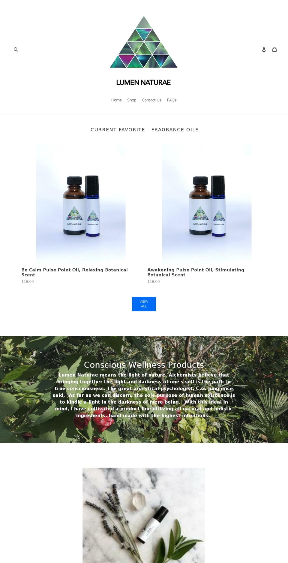 lumennaturaewithin.com shopify website screenshot